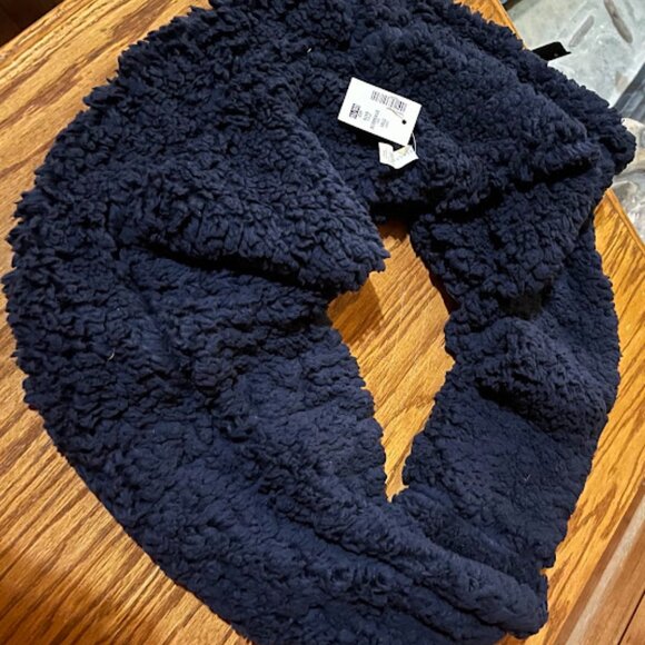 Aeropostale Navy blue sherpa infinity scarf - Picture 2 of 2